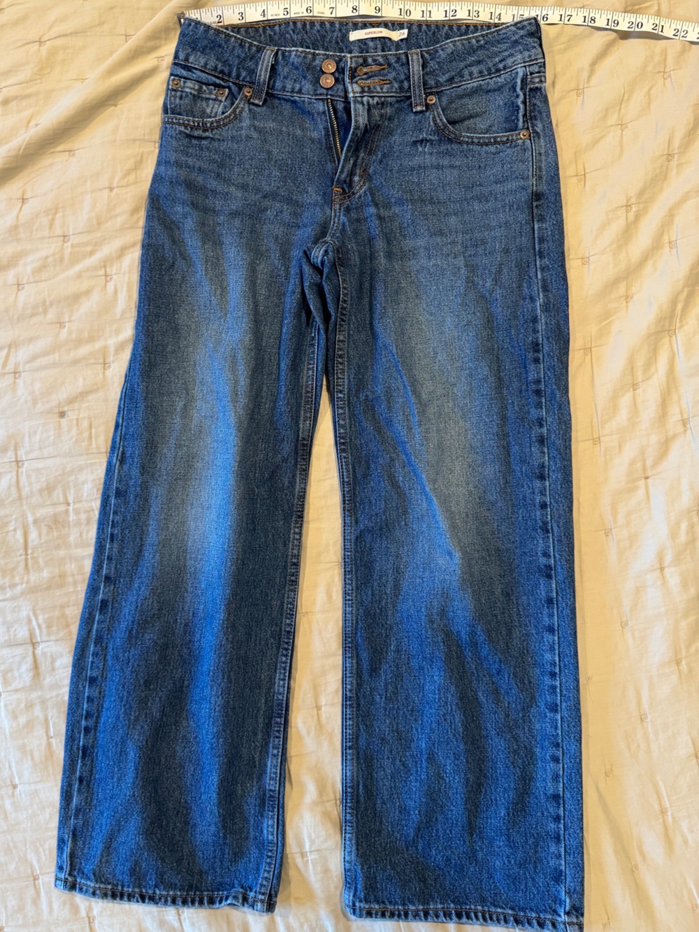 Levi's Women's Super-Low Double-Button Relaxed-Fit Denim Jean